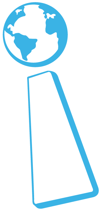 iLingo - OUTLINE BLUE- Emblem iLingo